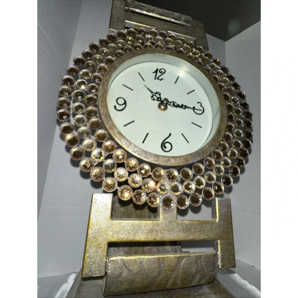 Pier 1 Clock Watch Table Top Bling Vintage Pier One Imports Gorgeous